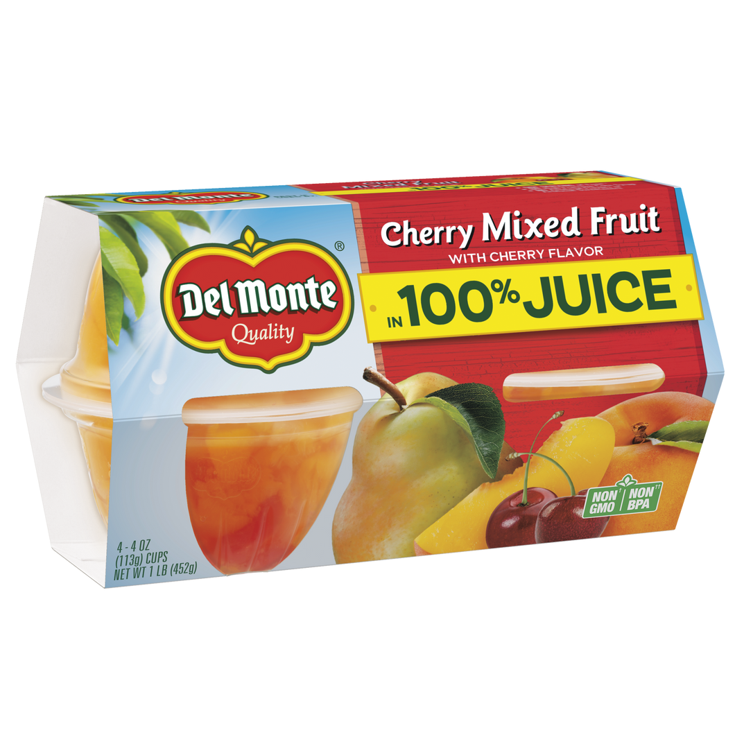 DEL MONTE FRUIT CUPS 4 pack 