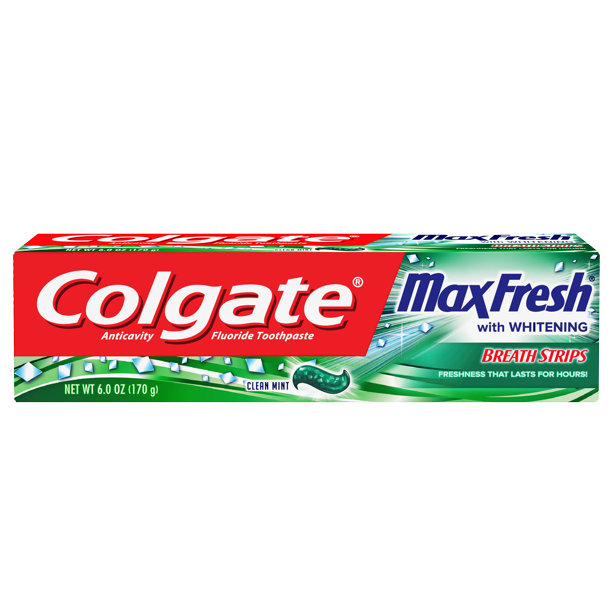 COLGATE MAX FRESH TOOTHPASTE WITH BREATH STRIPS 6.3 oz 