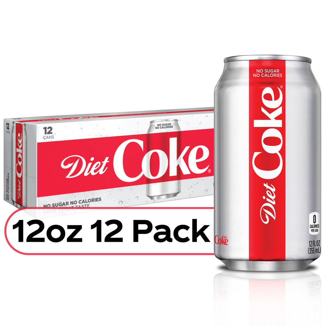 DIET COKE 12 PACK CANS
