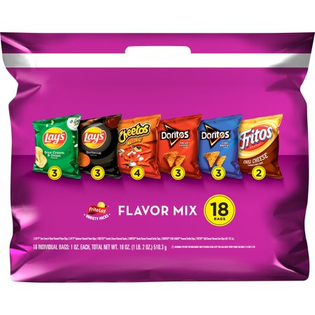 FRITO LAY VARIETY PACK CHIPS 18 count 